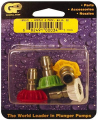 Value Collection - 5,000 psi Fixed, Quick Disconnect Pressure Washer Nozzle - 4.5mm Orifice Diam, 1/4" Thread - Exact Tool & Supply