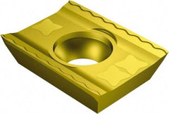 Sandvik Coromant - LDHT190400 ML Grade 1025 Carbide Milling Insert - TiCN/TiN Finish, 4.7498mm Thick, 0.2mm Corner Radius - Exact Tool & Supply