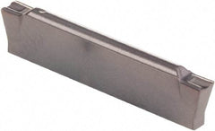 Kennametal - 0205G GMP Grade KCU25, 2.05mm Cutting Width Carbide Grooving Insert - 2mm Max Depth of Cut, Neutral, 0.2mm Corner Radius, AlTiN Finish - Exact Tool & Supply