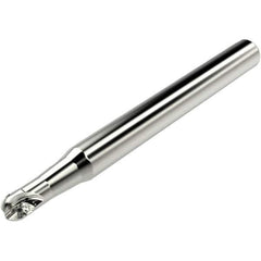 Seco - 12mm Cut Diam, 10mm Max Depth of Cut, 16mm Shank Diam, 160mm OAL, Indexable Ball Nose End Mill - 10mm Head Length, Straight Shank, K2 Toolholder, 218.20-060 Insert - Exact Tool & Supply