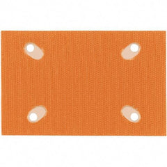 Dynabrade - 3" Diam x 4-1/4" Long, Triangular, Hook & Loop Face, Conversion Backing Pad - Hook & Loop Back, Vacuum Pad - Exact Tool & Supply