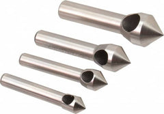 Keo - 4 Piece, 5/16 to 5/8" Head Diam, 82° Included Angle, Single End Countersink Set - Exact Tool & Supply