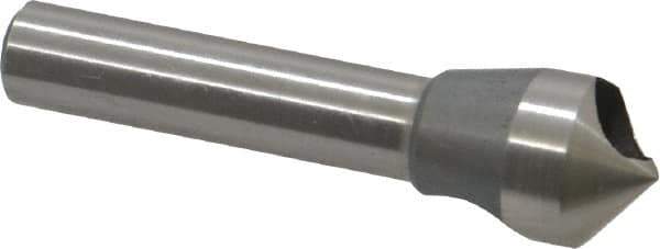Keo - 1/2" Head Diam, 5/16" Shank Diam, 0 Flute 100° Cobalt Countersink - Bright Finish, 1-3/4" OAL, Single End, Straight Shank, Right Hand Cut - Exact Tool & Supply