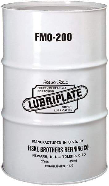 Lubriplate - 55 Gal Drum, Mineral Multipurpose Oil - SAE 10, ISO 46, 41 cSt at 40°C, 6 cSt at 100°C, Food Grade - Exact Tool & Supply