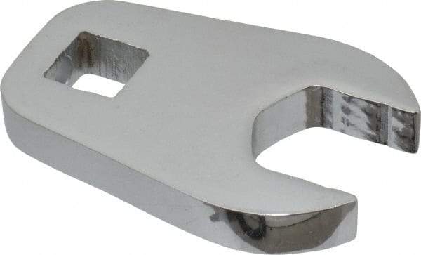 Proto - 21mm 1/2" Drive Full Polish Chrome Open End Crowfoot Wrench - 2.6" OAL - Exact Tool & Supply