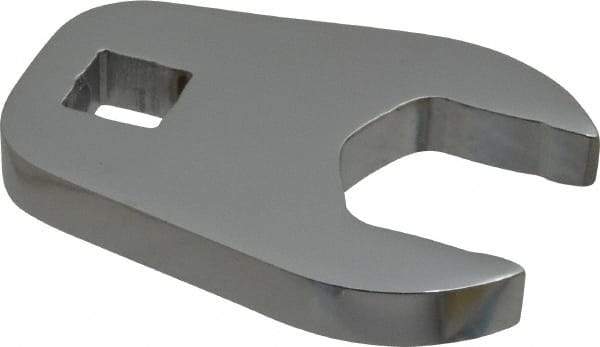 Proto - 27mm 1/2" Drive Full Polish Chrome Open End Crowfoot Wrench - 2.9" OAL - Exact Tool & Supply