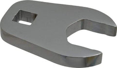 Proto - 27mm 1/2" Drive Full Polish Chrome Open End Crowfoot Wrench - 2.9" OAL - Exact Tool & Supply