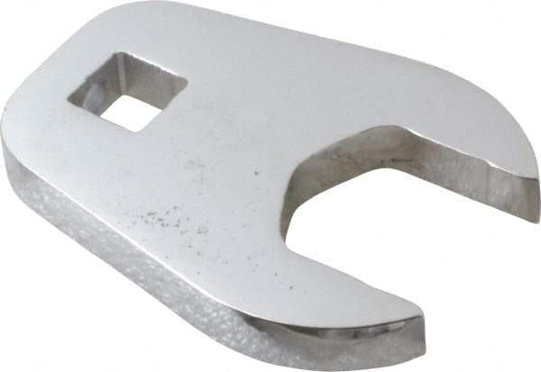 Proto - 28mm 1/2" Drive Full Polish Chrome Open End Crowfoot Wrench - 3" OAL - Exact Tool & Supply