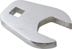 Proto - 28mm 1/2" Drive Full Polish Chrome Open End Crowfoot Wrench - 3" OAL - Exact Tool & Supply