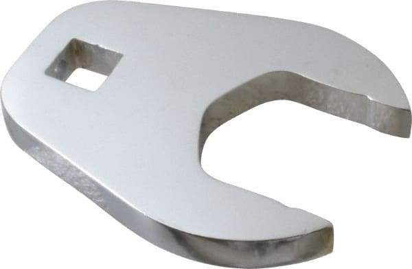 Proto - 35mm 1/2" Drive Full Polish Chrome Open End Crowfoot Wrench - 3.4" OAL - Exact Tool & Supply