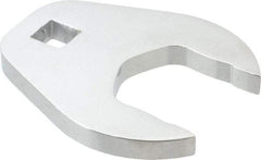 Proto - 38mm 1/2" Drive Full Polish Chrome Open End Crowfoot Wrench - 3.4" OAL - Exact Tool & Supply