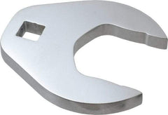 Proto - 41mm 1/2" Drive Full Polish Chrome Open End Crowfoot Wrench - 3-1/2" OAL - Exact Tool & Supply