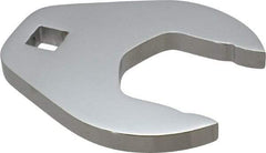 Proto - 42mm 1/2" Drive Full Polish Chrome Open End Crowfoot Wrench - 3.8" OAL - Exact Tool & Supply
