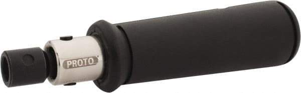 Proto - Preset Pre-Set Interchangeable Head Torque Wrench Assembly - 3 N/m to 150 In/Lb Torque, 6" OAL - Exact Tool & Supply