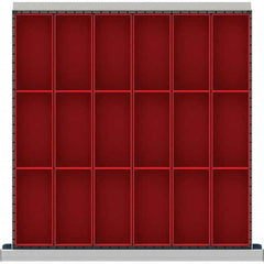 LISTA - 18-Compartment Drawer Divider Layout for 3.15" High Drawers - Exact Tool & Supply
