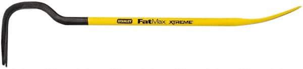 Stanley - 24" OAL Wrecking Bar - 5-21/64" Wide, Spring Steel - Exact Tool & Supply