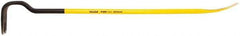 Stanley - 36" OAL Wrecking Bar - 5-21/64" Wide, Spring Steel - Exact Tool & Supply