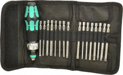 Wera - 17 Piece, Screwdriver Bit and Socket Set - #1, #2 & #3 Phillips - Exact Tool & Supply