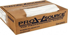 PRO-SOURCE - 1.25 mil Thick, Heavy-Duty Trash Bags - 33" Wide x 39" High, Clear - Exact Tool & Supply
