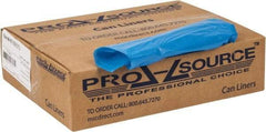 PRO-SOURCE - 1 mil Thick, Heavy-Duty Trash Bags - 33" Wide x 39" High, Clear Blue - Exact Tool & Supply