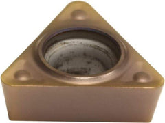 Sumitomo - TPMT221 ENF Grade AC510U Carbide Turning Insert - TiAlN/AlCrN Finish, 60° Triangle, 1/4" Inscr Circle, 1/8" Thick, 1/64" Corner Radius - Exact Tool & Supply