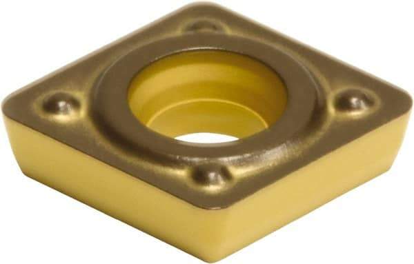 Sumitomo - CPMT21.51 ENS Grade AC630M Carbide Turning Insert - Al2O3 Finish, 80° Diamond, 1/4" Inscr Circle, 3/32" Thick, 1/64" Corner Radius - Exact Tool & Supply