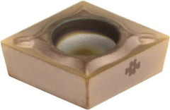Sumitomo - CCMT21.52 ESU Grade AC520U Carbide Turning Insert - TiAlN/AlCrN Finish, 80° Diamond, 1/4" Inscr Circle, 3/32" Thick, 1/32" Corner Radius - Exact Tool & Supply