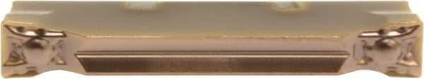 Sumitomo - 6004GCMN ML Grade AC830P, 0.2362205" Cutting Width Carbide Grooving Insert - 1" Max Depth of Cut, Neutral, 1/64" Corner Radius - Exact Tool & Supply