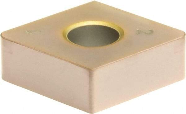 Sumitomo - 2NC-CNGA432 Grade BNC200 PCBN Turning Insert - TiN Finish, 80° Diamond, 1/2" Inscr Circle, 3/16" Thick, 1/32" Corner Radius - Exact Tool & Supply