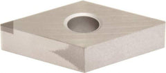 Sumitomo - NU-DNMA431 Grade BNX10 PCBN Turning Insert - Uncoated, 55° Diamond, 1/2" Inscr Circle, 3/16" Thick, 1/64" Corner Radius - Exact Tool & Supply