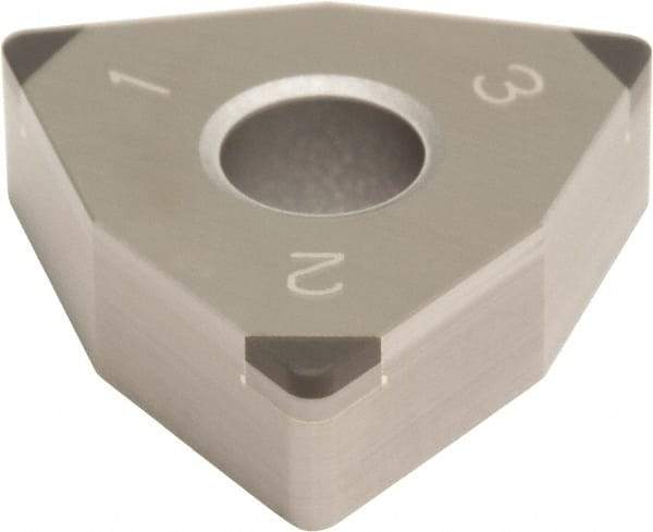 Sumitomo - 3NU-WNGA432 Grade BN350 PCBN Turning Insert - Uncoated, 80° Trigon, 1/2" Inscr Circle, 3/16" Thick, 1/32" Corner Radius - Exact Tool & Supply