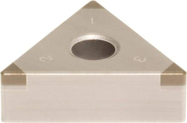 Sumitomo - 3NU-TNGA333 Grade BN700 PCBN Turning Insert - Uncoated, 60° Triangle, 3/8" Inscr Circle, 3/16" Thick, 3/64" Corner Radius - Exact Tool & Supply