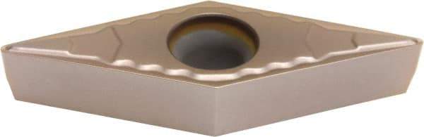 Sumitomo - VBMT221 ELU Grade T3000Z Cermet Turning Insert - TiN/AlN Finish, 35° Diamond, 1/4" Inscr Circle, 1/8" Thick, 1/64" Corner Radius - Exact Tool & Supply