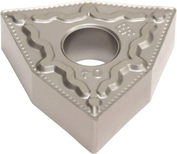 Sumitomo - WNMG432 EEF Grade EH520 Carbide Turning Insert - Uncoated, 80° Trigon, 1/2" Inscr Circle, 3/16" Thick, 1/32" Corner Radius - Exact Tool & Supply