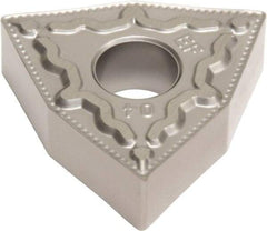 Sumitomo - WNMG432 EEF Grade EH520 Carbide Turning Insert - Uncoated, 80° Trigon, 1/2" Inscr Circle, 3/16" Thick, 1/32" Corner Radius - Exact Tool & Supply