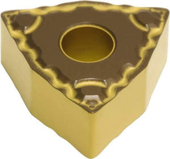 Sumitomo - WNMG332 ELUW Grade AC810P Carbide Turning Insert - Al2O3 Finish, 80° Trigon, 3/8" Inscr Circle, 3/16" Thick, 1/32" Corner Radius - Exact Tool & Supply