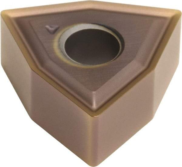 Sumitomo - WNMG431 EEX Grade AC510U Carbide Turning Insert - TiAlN/AlCrN Finish, 80° Trigon, 1/2" Inscr Circle, 3/16" Thick, 1/64" Corner Radius - Exact Tool & Supply