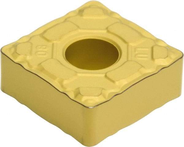 Sumitomo - SNMG432 ELU Grade AC810P Carbide Turning Insert - Al2O3 Finish, 90° Square, 1/2" Inscr Circle, 3/16" Thick, 1/32" Corner Radius - Exact Tool & Supply