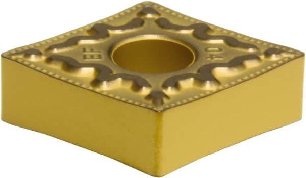Sumitomo - CNMG432 EEF Grade AC630M Carbide Turning Insert - Al2O3 Finish, 80° Diamond, 1/2" Inscr Circle, 3/16" Thick, 1/32" Corner Radius - Exact Tool & Supply