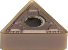 Sumitomo - TNMG332 EEG Grade AC520U Carbide Turning Insert - TiAlN/AlCrN Finish, 60° Triangle, 1/2" Inscr Circle, 3/16" Thick, 1/32" Corner Radius - Exact Tool & Supply