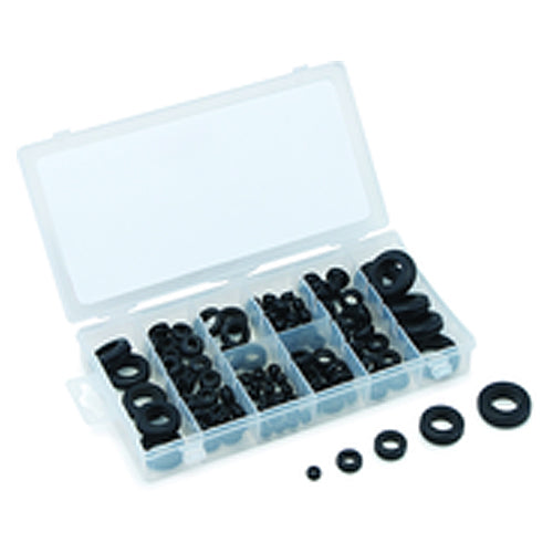 110 pieces Rubber Grommet Assortment, Sizes 1/4″–1″ - Exact Tool & Supply