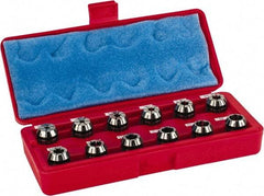 Accupro - 12 Piece, 5/32" to 1/2" Capacity, ER Collet Set - 0.02mm TIR, Series ER20 - Exact Tool & Supply