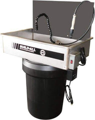 Build-All - Drum Mount Water-Based Parts Washer - 25 Gal Max Operating Capacity, 304 Stainless Steel Tank, 115 Input Volts - Exact Tool & Supply