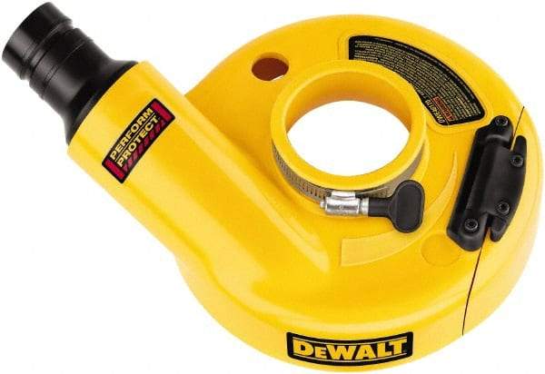 DeWALT - 7" Diam Grinder Dust Shroud - For Use with Dewalt Large Angle Grinders - Exact Tool & Supply
