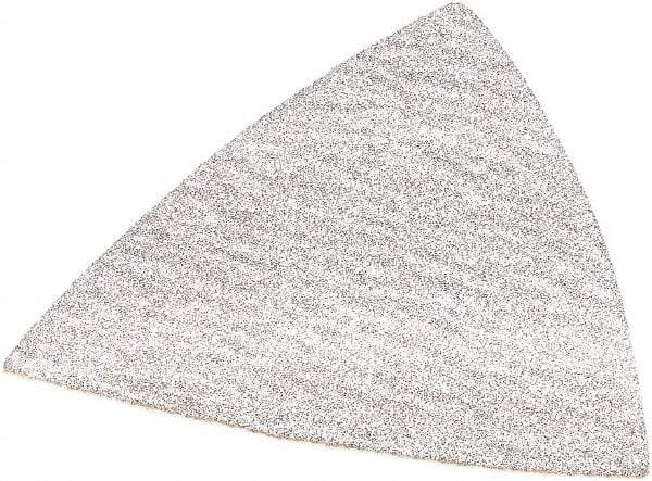DeWALT - 80 Grit, Aluminum Oxide TriangleSanding Sheet - 3-1/2" Long x 3-3/4" Wide, Medium Grade, Weighted Cloth Backing - Exact Tool & Supply