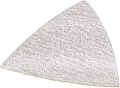 DeWALT - 80 Grit, Aluminum Oxide TriangleSanding Sheet - 3-1/2" Long x 3-3/4" Wide, Medium Grade, Weighted Cloth Backing - Exact Tool & Supply