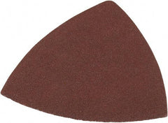 DeWALT - 80, 120 & 220 Grit, Aluminum Oxide TriangleSanding Sheet - 3-1/2" Long x 3-3/4" Wide, Assorted Grade, Weighted Cloth Backing - Exact Tool & Supply