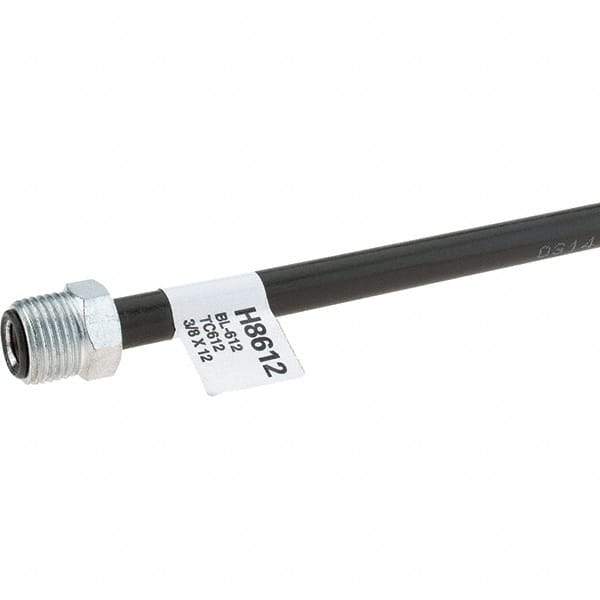 Value Collection - 3/8" OD x 12" Long, Automotive Brake Line - Steel/Copper - Exact Tool & Supply