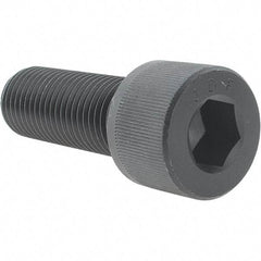 Value Collection - 1-1/4 - 7 UNC Hex Socket Drive, Socket Cap Screw - Alloy Steel, Black Oxide Finish, Fully Threaded, 3-1/2" Length Under Head - Exact Tool & Supply