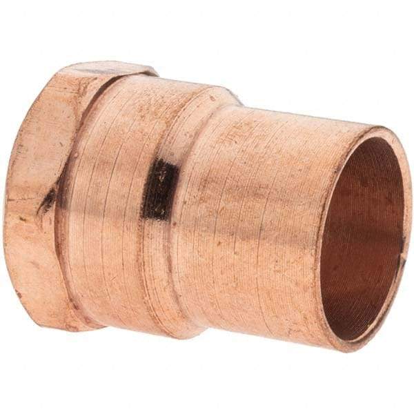 Value Collection - 5/8 x 1/2" Wrot Copper Pipe Adapter - C x F - Exact Tool & Supply